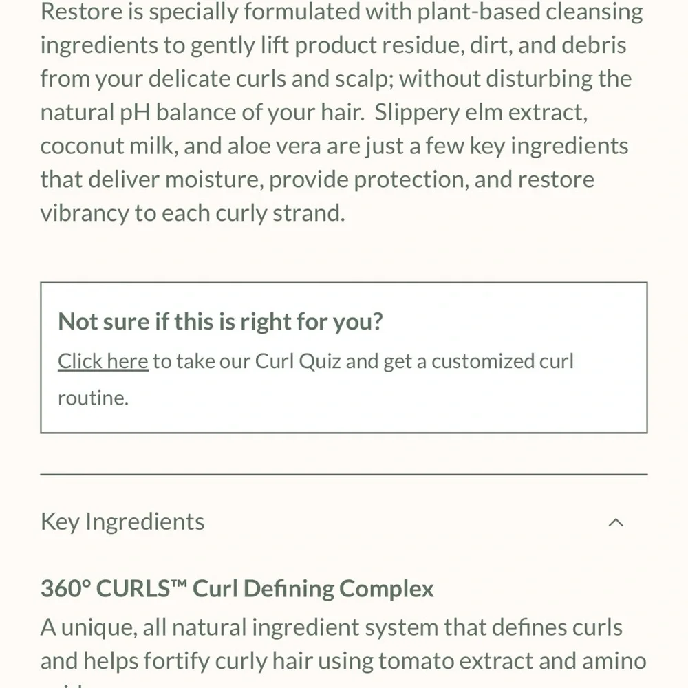 Curl Renew & Restore Shampoo - Green - Picture 2 of 3